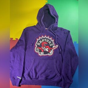 Mitchell and Ness Purple Toronto Raptors NBA Hoodie - size Youth Large